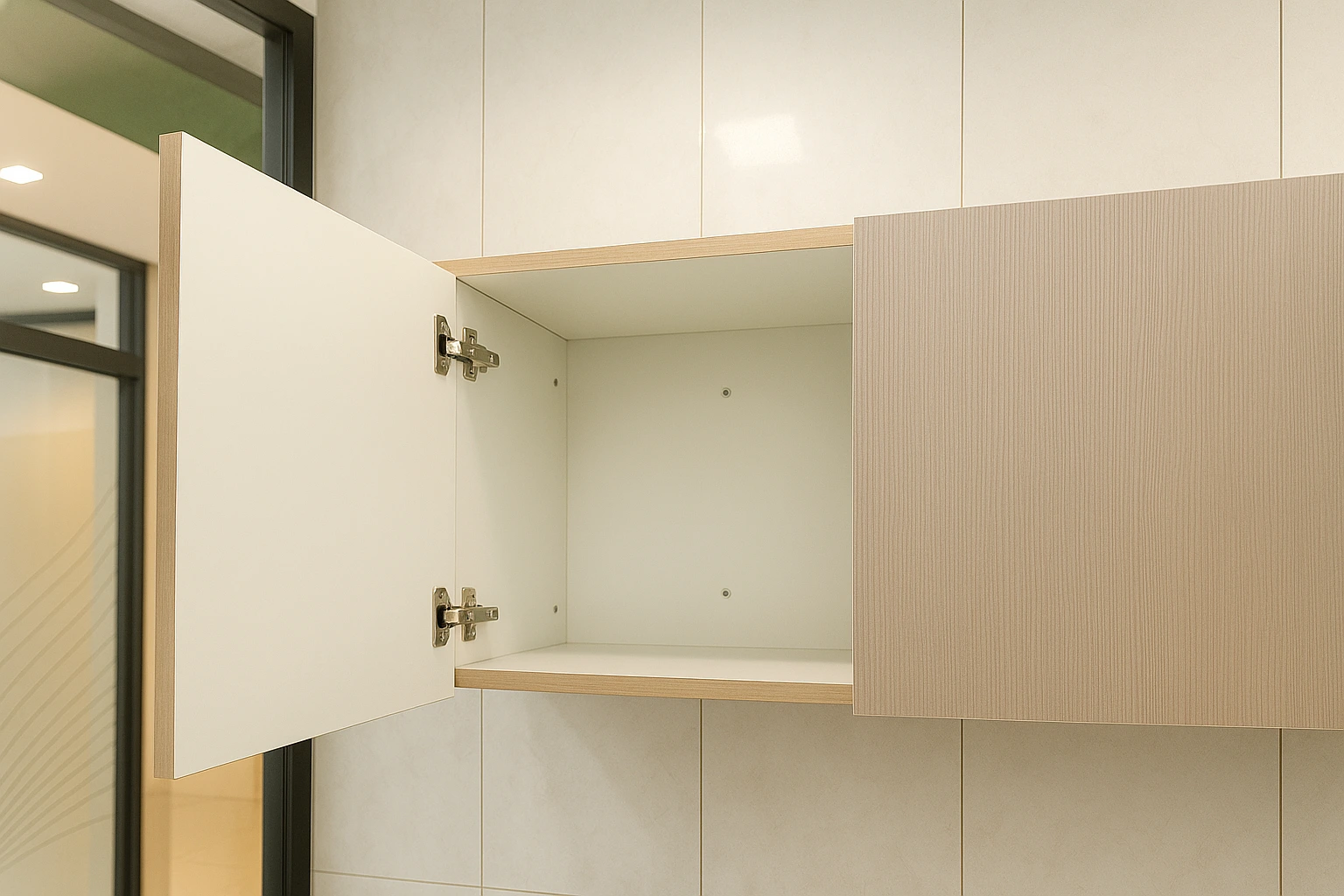 Locker and shelving units for employee luggage